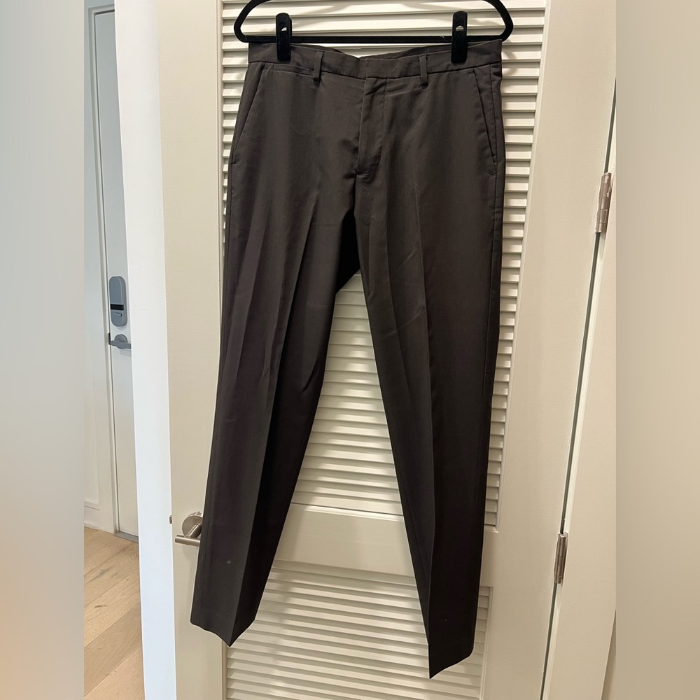 Calvin Klein Men's Charcoal Dress Pants